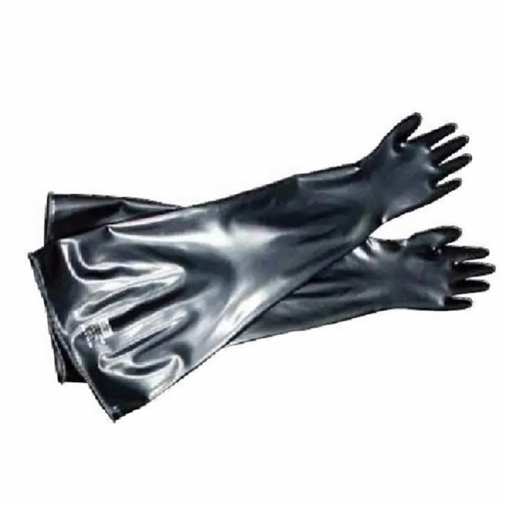Butyl sand blasting machine waterproof work dry box safety hand gloves Long sleeve glovebox isolator gloves